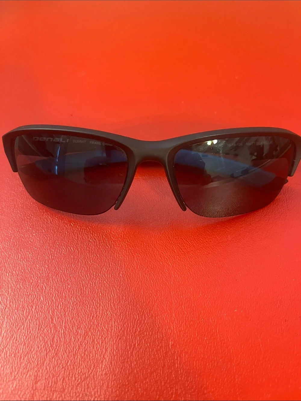 Denali SUMMIT Sunglasses Sporty Black with Light Blue Temples 58-18-135